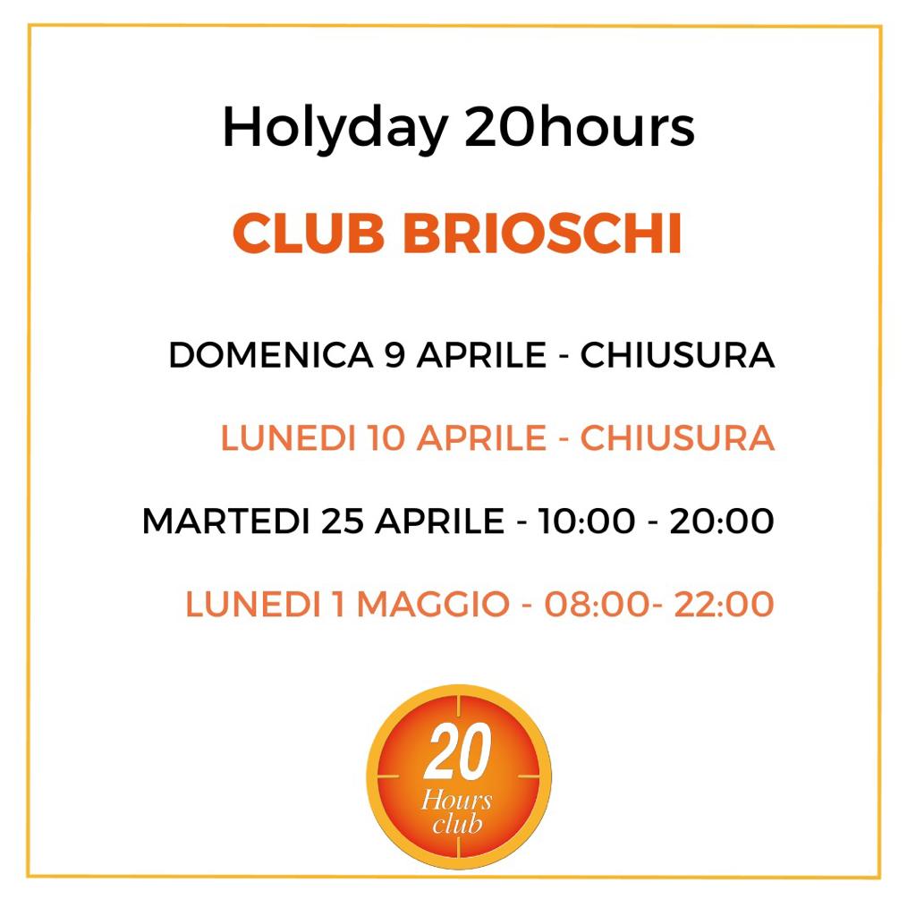 Club Brioschi Orari pasquali